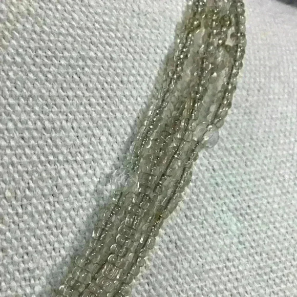 Glass Pendant Glass Seedbead Necklace - Picture 3 of 4